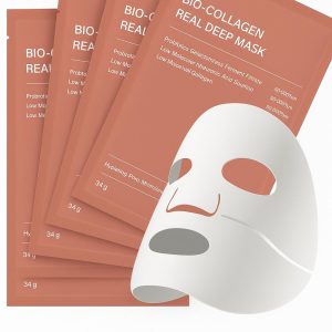 Pack 4 Mascarillas Faciales Hidrogel con Colágeno y Ácido Hialurónico - Hidratante, Reafirmante y Luminosidad - Selección DMCLUB